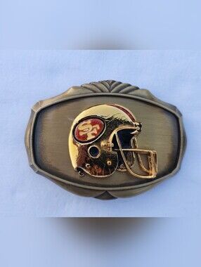 Vintage 1978 Pacifica San Francisco 49ers Helmet Belt Buckle NFL Collectible